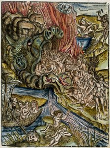 Charon (of Caron), de veerman van de onderwereld door Unbekannt