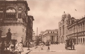 Chartered Bank & Royal Exchange op Cleve St, Calcutta