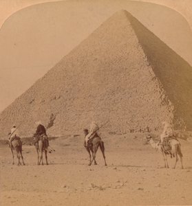 Cheops, de grootste van de piramides, Egypte, 1896