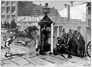 Chicago politie telefooncel, 1886 door Unbekannt