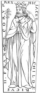 Childerik II c653-675, 12e eeuw 1849 door Unbekannt