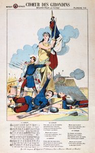 Choeur des Girondins, liedblad, Frans-Duitse oorlog, 1870-1871 door Unbekannt