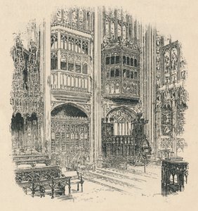 Koorbanken en Koninklijke Kast, St. Georges Kapel, 1895