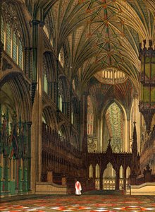 Koor van Ely Kathedraal, Cambridgeshire, 19e eeuw door Unbekannt