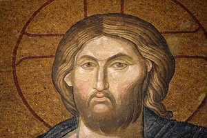 Chora-kerk museum: Jezus Pantocrator mozaïek, Istanboel, Turkije door Unbekannt