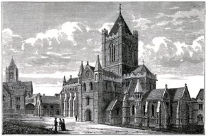 Christ Church Cathedral, Dublin, 19e eeuw door Unbekannt