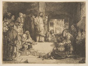 Christus predikend La Petite Tombe kopie