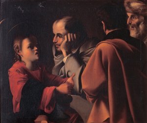 Christus onder de dokters door Unbekannt