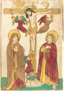 Christus aan het kruis met engelen, 1460-1465