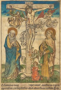 Christus aan het kruis met engelen