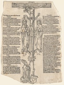 Christus aan het kruis met paus Pius II, ca. 1475