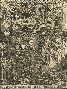 Christus op de Olijfberg Gestippelde Print, 1915