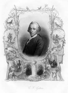 Christian Furchtegott Gellert, Duitse dichter, 19e eeuw