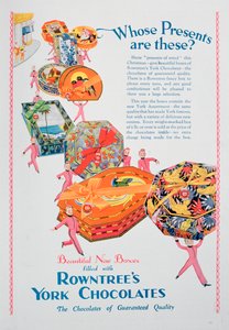 Kerstadvertentie voor Rowntree