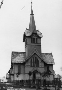 Kerk, Hammerfest, Finnmark, noordelijk Noorwegen, ca. 1920s-1930s door Unbekannt