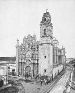 Kerk van La Santisima, Mexico-Stad, Mexico, ca. 1900 door Unbekannt