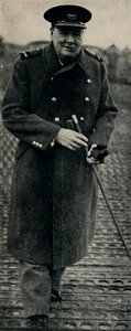 Churchill als Vlieger door Unbekannt
