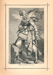 Tsjerkessische vrouwen vechten voor Schamyl tegen Russische invasie, 1839 door Unbekannt