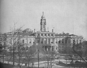 Stadhuis, New York, ca. 1897 door Unbekannt