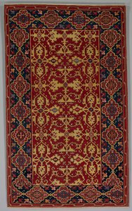 Klassiek Turks Tapijt met het Lotto-patroon, 1600-1650