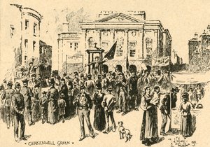 Clerkenwell Green, Londen, ca. 1890