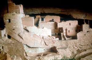 Cliff Palace, Native American, Mesa Verde, Colorado, VS, 12e-13e eeuw door Unbekannt