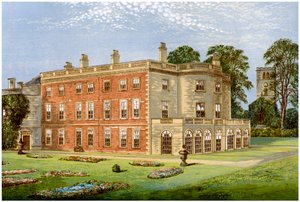 Clifton Hall, Nottinghamshire, huis van Baronet Clifton, ca. 1880