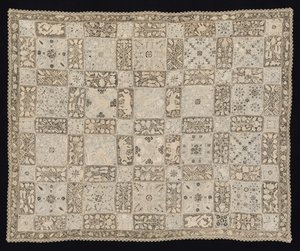Stof met Eenhoorns, Draken, Andere Dieren en Bloemenpatronen, 1800s
