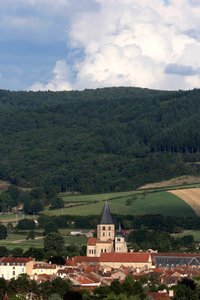 Cluny, Saone-et-Loire, Cluny Abdij gewijd aan St. Peter, een voormalig Benedictijns klooster in Cluny door Unbekannt