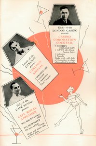 Cocktailrecepten, ca. 1935