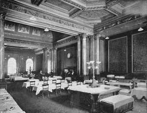 Koffiekamer van de Carlton Club, Londen, c1900 1901 door Unbekannt