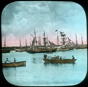 Haven van Colombo, Ceylon, eind 19e of begin 20e eeuw