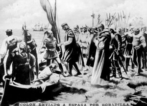 Columbus naar Spanje gestuurd