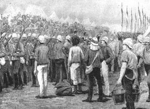 Koloniale troepen in de Soedan-oorlog: New South Wales Infanterie...bij Suakim