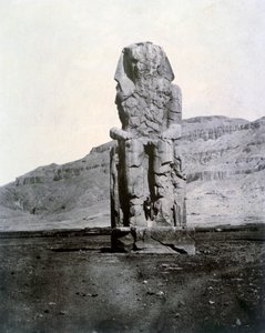 Kolossen van Memnon, Thebe, Egypte, 1852 door Unbekannt
