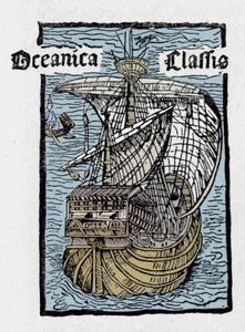 Het schip van Columbus, de Santa Maria door Unbekannt