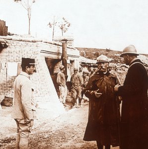 Commandopost, Champagne, Noord-Frankrijk, ca. 1914-ca. 1918 door Unbekannt