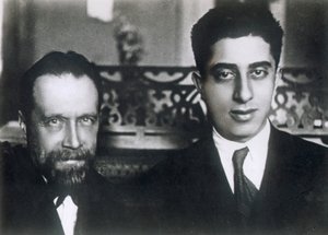 Componisten Nikolai Myaskovsky en Aram Khachaturian, 1933