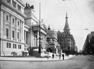 Congreshal en Avenida Callao, Buenos Aires, Argentinië