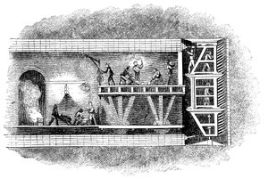 Bouw van de Thames Tunnel, Londen, 1825-1843