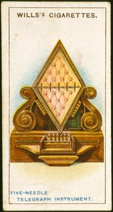 Cook en Wheatstones 5-naald telegraaf, 1837 1915 door Unbekannt