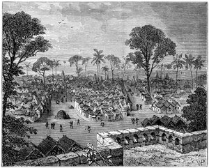 Coomassie, Ashanti Oorlog, Afrika, 1900 door Unbekannt
