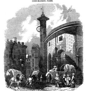 Graanmarkt, Parijs, 1836 door Unbekannt