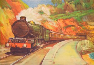 Cornish Riviera Limited, G.W.R., nabij Dawlish, 1940