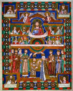 Kroning van Hendrik de Leeuw, Hertog van Saksen, en zijn vrouw Mathilde