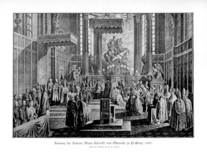 Kroning van Keizerin Maria Ludovica van Oostenrijk in Pressburg, 1808