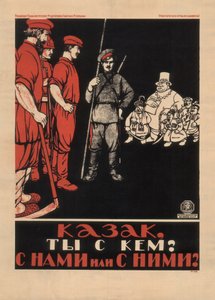 Kozak! Aan welke kant sta je? Ben je bij ons of bij hen, 1920 door Unbekannt