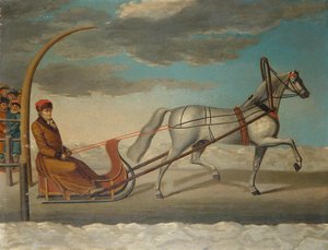 Graaf Alexey Grigoryevich Orlov van Chesma op een paardenslee, 1778