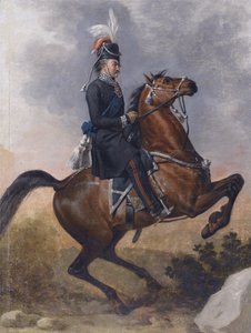 Graaf Matvei Ivanovich Platov 1757-1818 te paard, 1800s