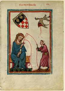 Graaf Otto von Botenlauben Uit de Codex Manesse, tussen 1305 en 1340